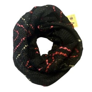 NWT Black/Orange/Pink Chevron Chunky Convertible Infinity Scarf